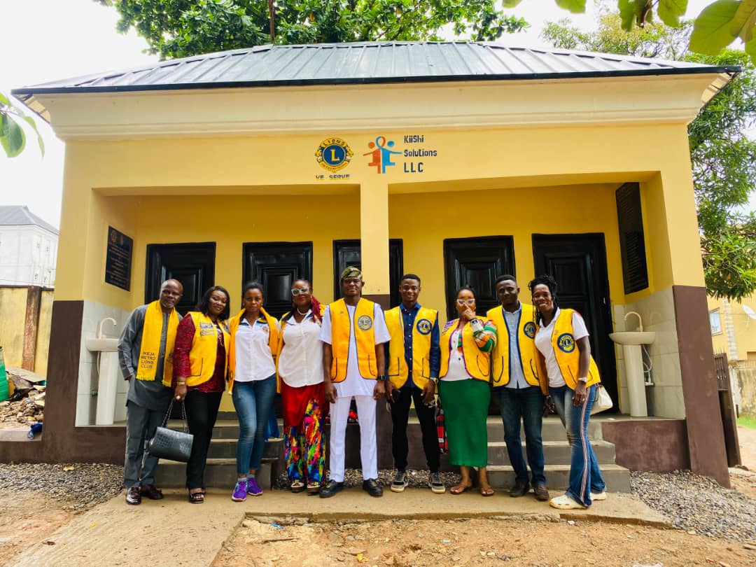 IKEJA METRO LIONS DONATE NEWLY CONSTRUCTED TOILET BLOCK TO IFAKO IJAIYE SENIOR COMPREHENSIVE HIGH SCHOOL