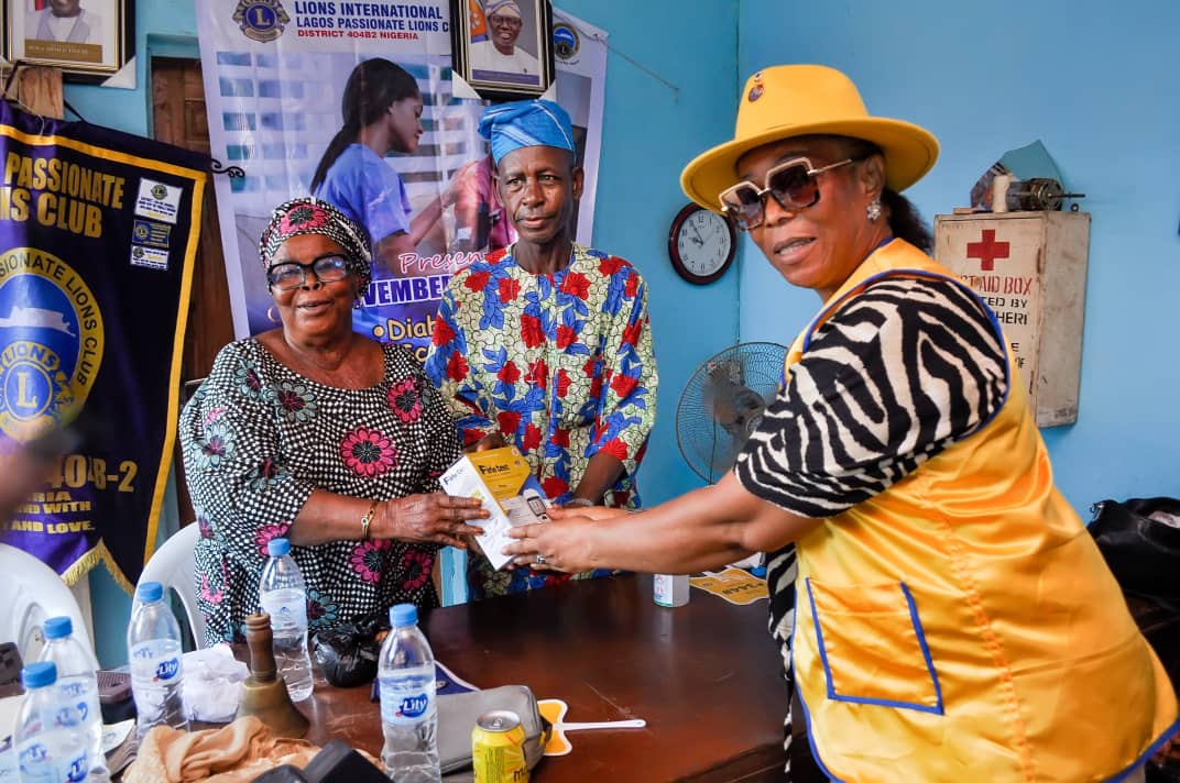 LAGOS PASSIONATE LIONS CLUB TAKES DIABETES AWARENESS TO ISHERI-OKE AYETORO MARKET