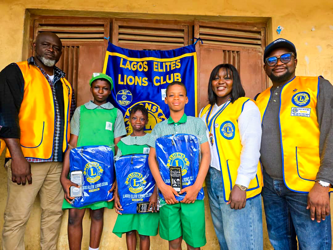 LAGOS ELITE LIONS CLUB EMPOWERS YOUTHS THROUGH SPORTS AND EDUCATION
