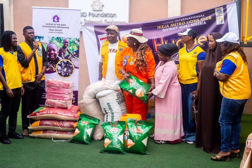IKEJA METRO LIONS CLUB BRINGS HOPE TO ORPHANS AND WIDOWS IN OGBA